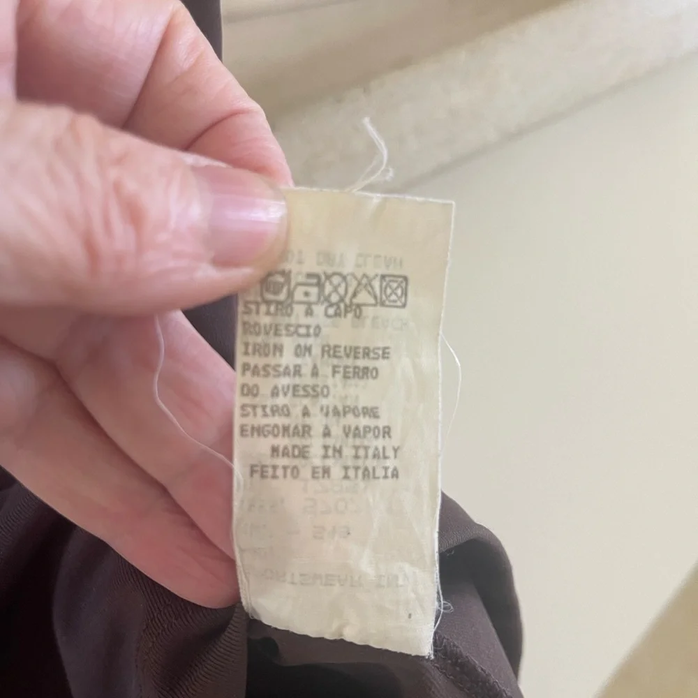 VINTAGE MOSCHINO BROWN TOP - Picture 7 of 10